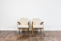 Pair Of Restored Mid Century Modern Armchairs, Europe, 1960's