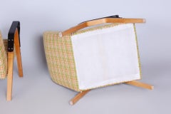 Pair of Restored Mid-Century Oak Armchairs by Tatra Pravenec, Czechia, 1950s