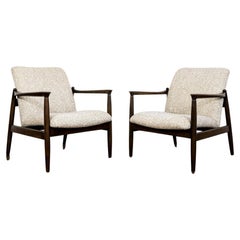 Pair of Restored Mid-Century Vintage GFM-64 Armchairs by Edmund Homa, 1960's