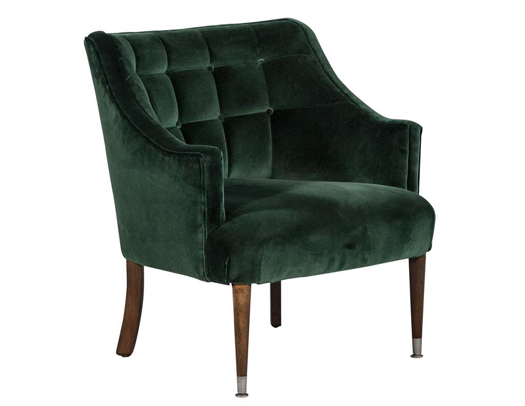 york tufted lounge armchair