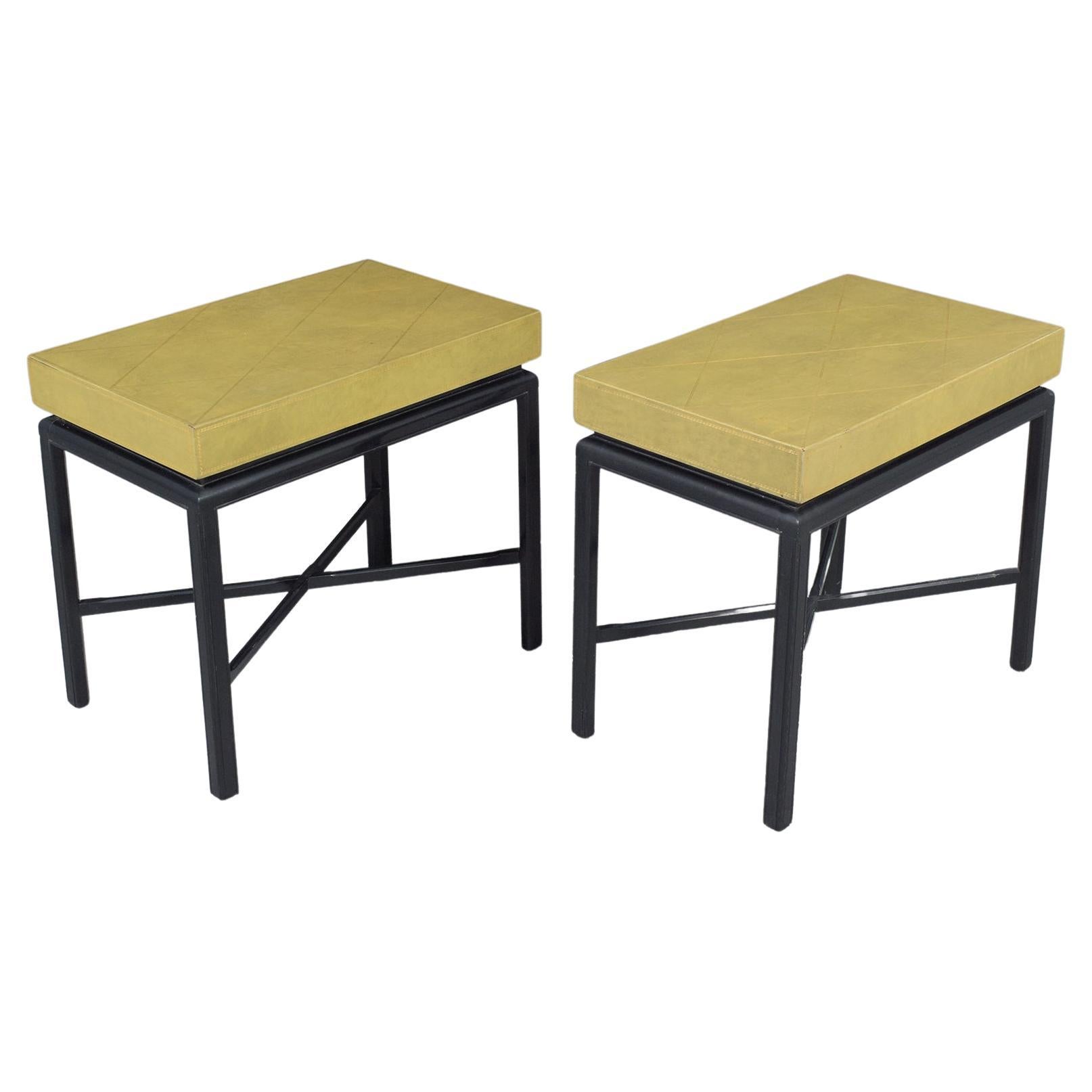 Sheraton-Style 1970s Side Tables: Vintage Elegance Restored For Sale