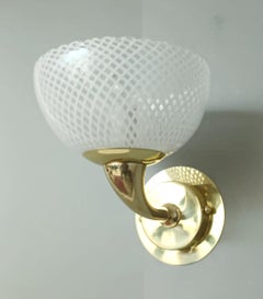 Pair of Reticello Sconces, 3 Pairs Available