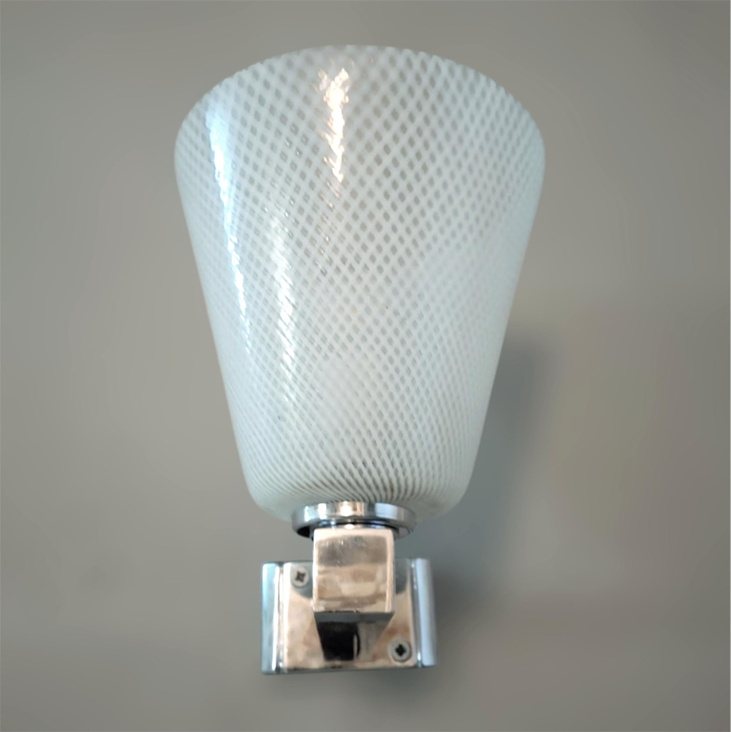 Pair of Reticello Sconces In Good Condition For Sale In Los Angeles, CA