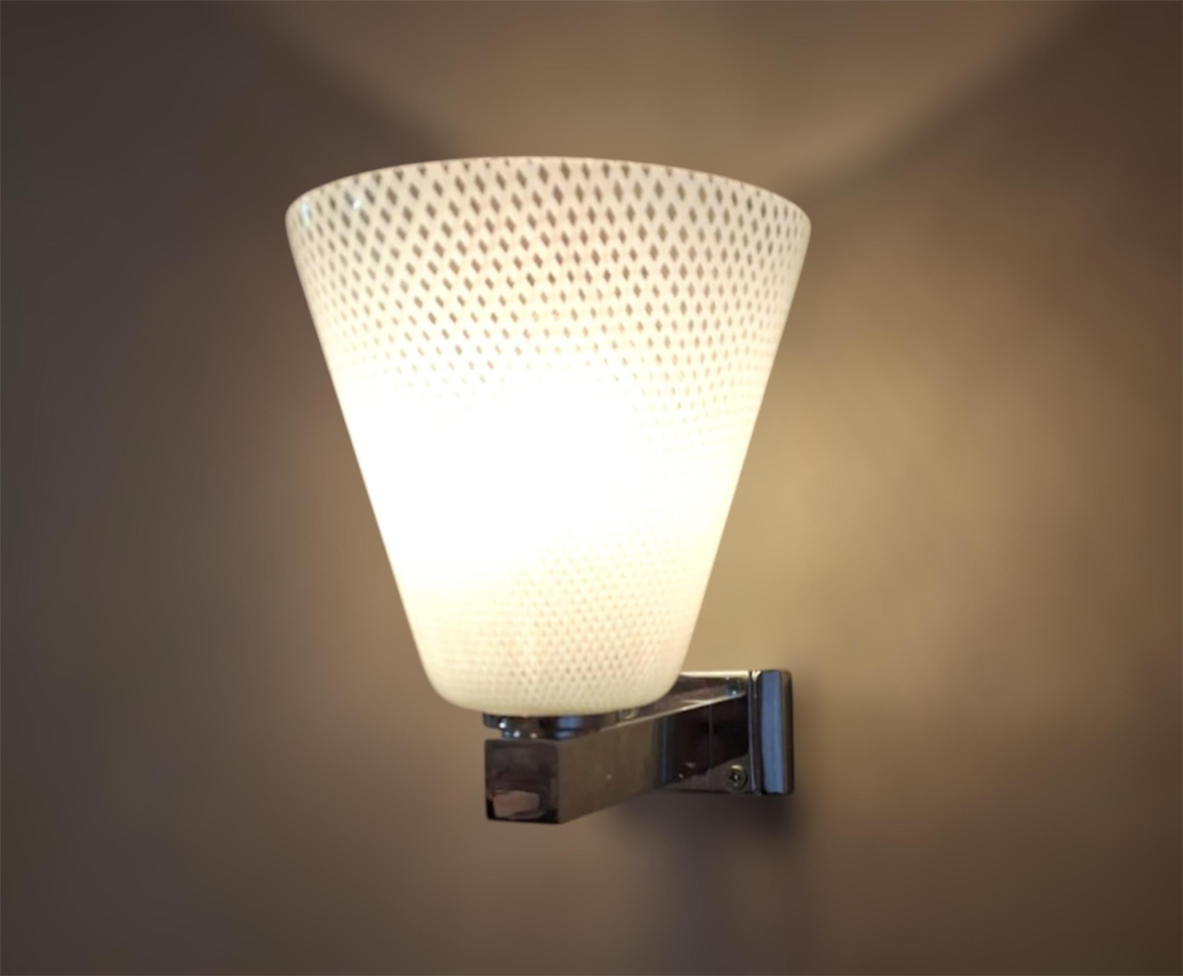 Pair of Reticello Sconces For Sale 1