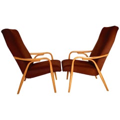 Pair of Retro Armchairs "Ton"