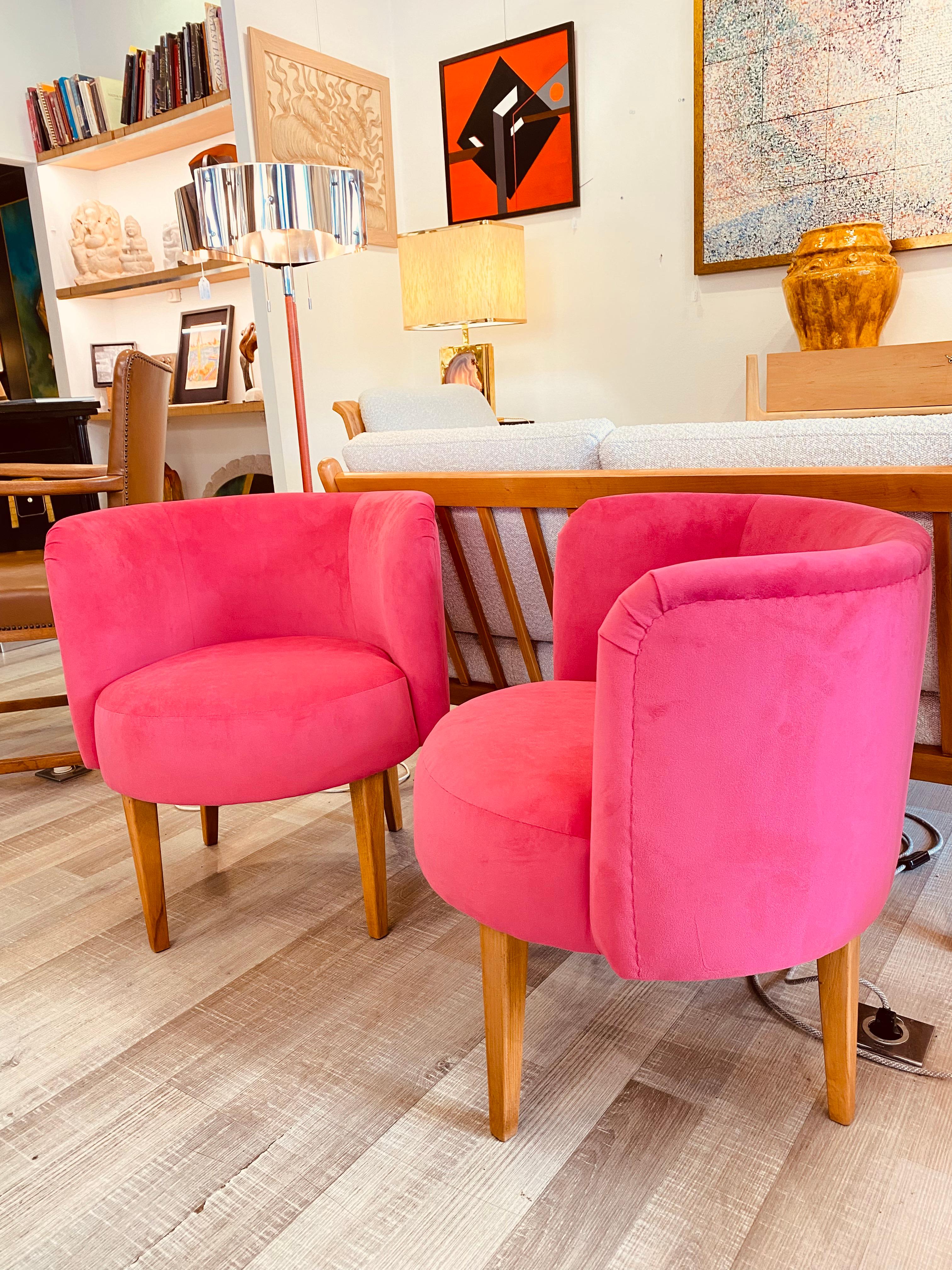 Mid-20th Century Pair of Retro Small Armchairs  For Sale