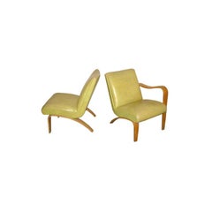 Pair of Retro Thonet Lounge Chairs