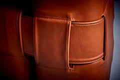 Pair of reupholstered 932 Lounge chairs by Mario Bellini for Cassina - 1960s