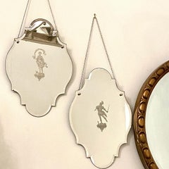 Pair of Reverse Etched Mirrors