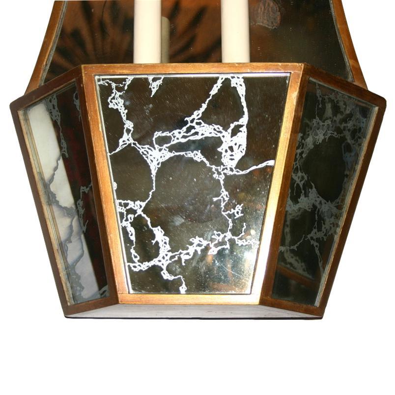 Italian Large Chinoiserie Mirror Sconces