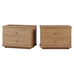 Pair of Rey Bedside Tables, in Summer Aged Oak, by August Abode