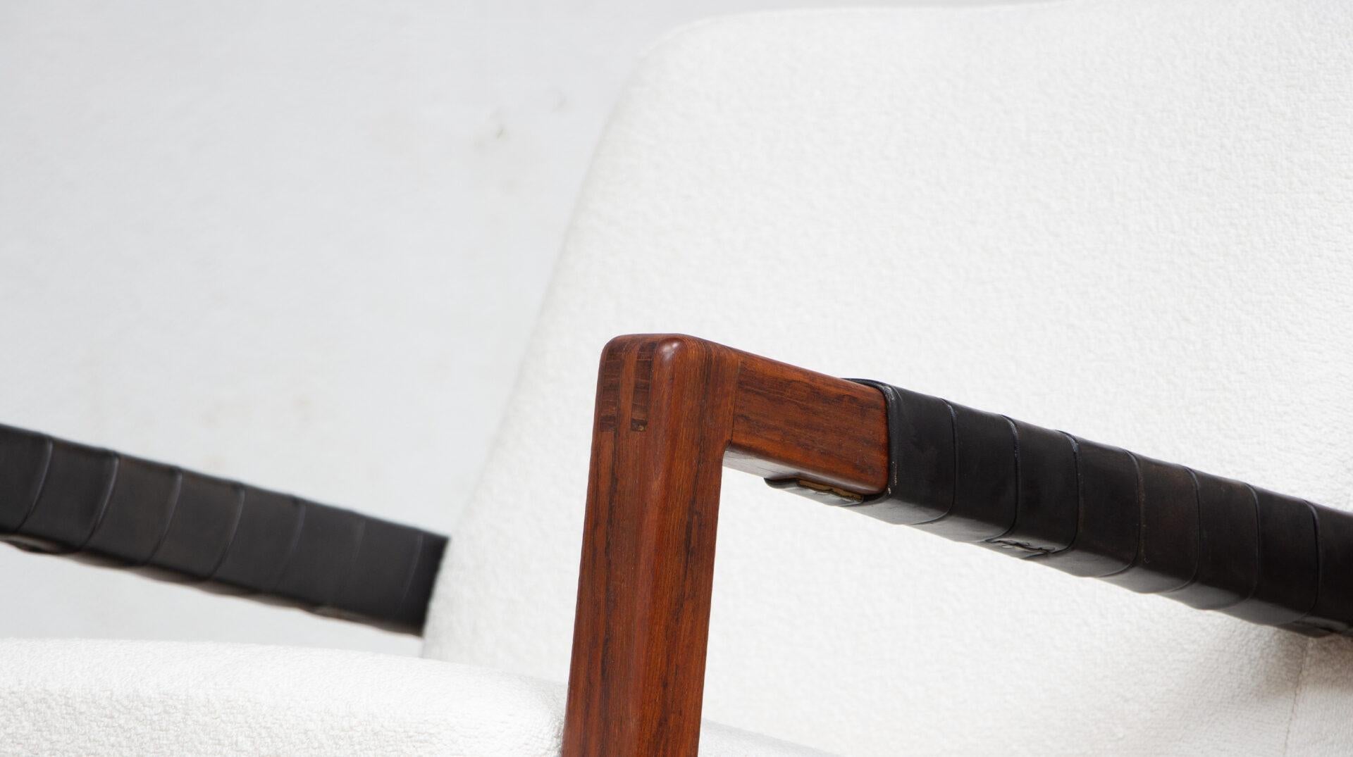Pair of ‘Rialto’ armchairs by Gustaf Hiort af Ornäs for Puunveisto Oy For Sale 2