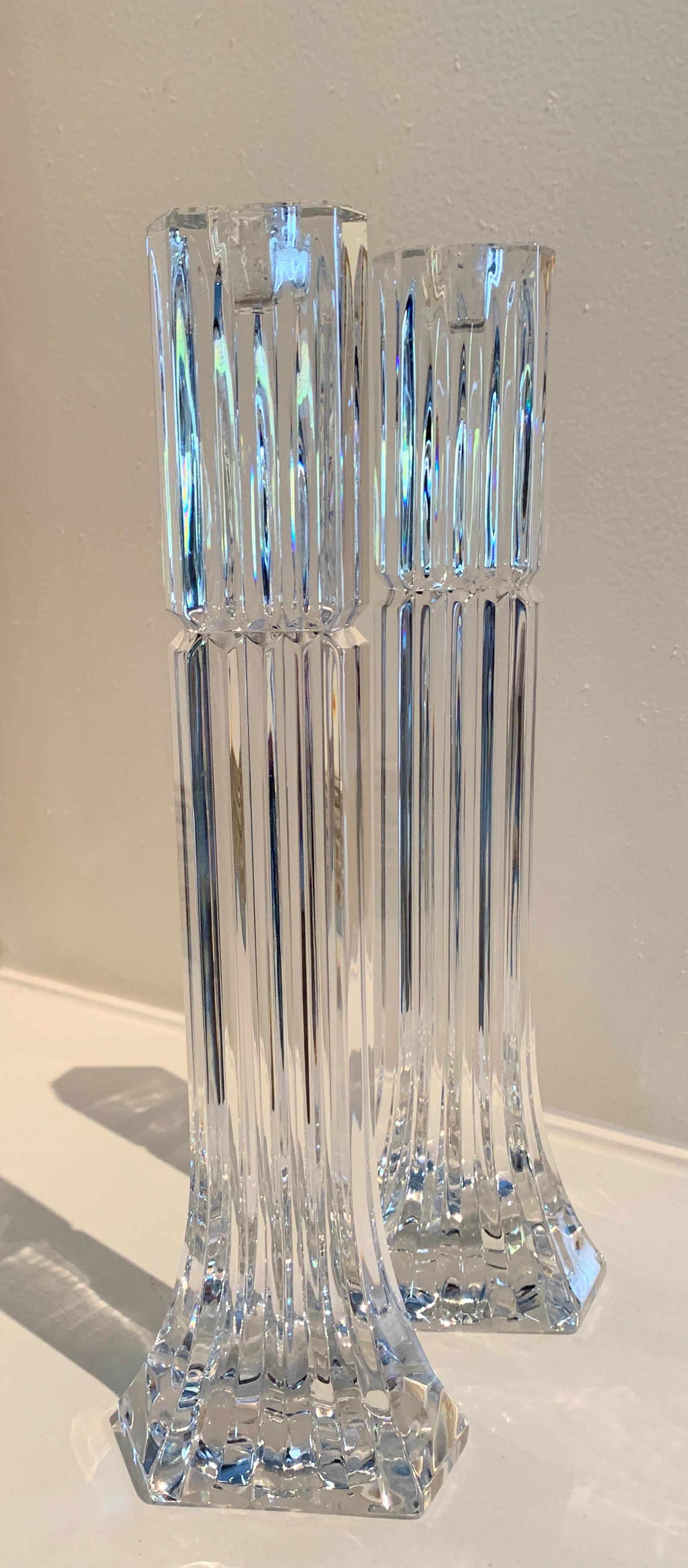 mikasa crystal candle holders