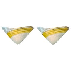 Pair of Ribbed Sconces