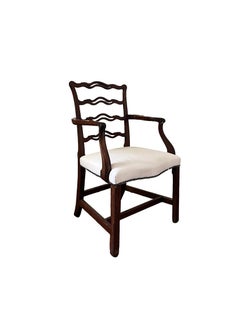 Pair of ribbon-back armchairs