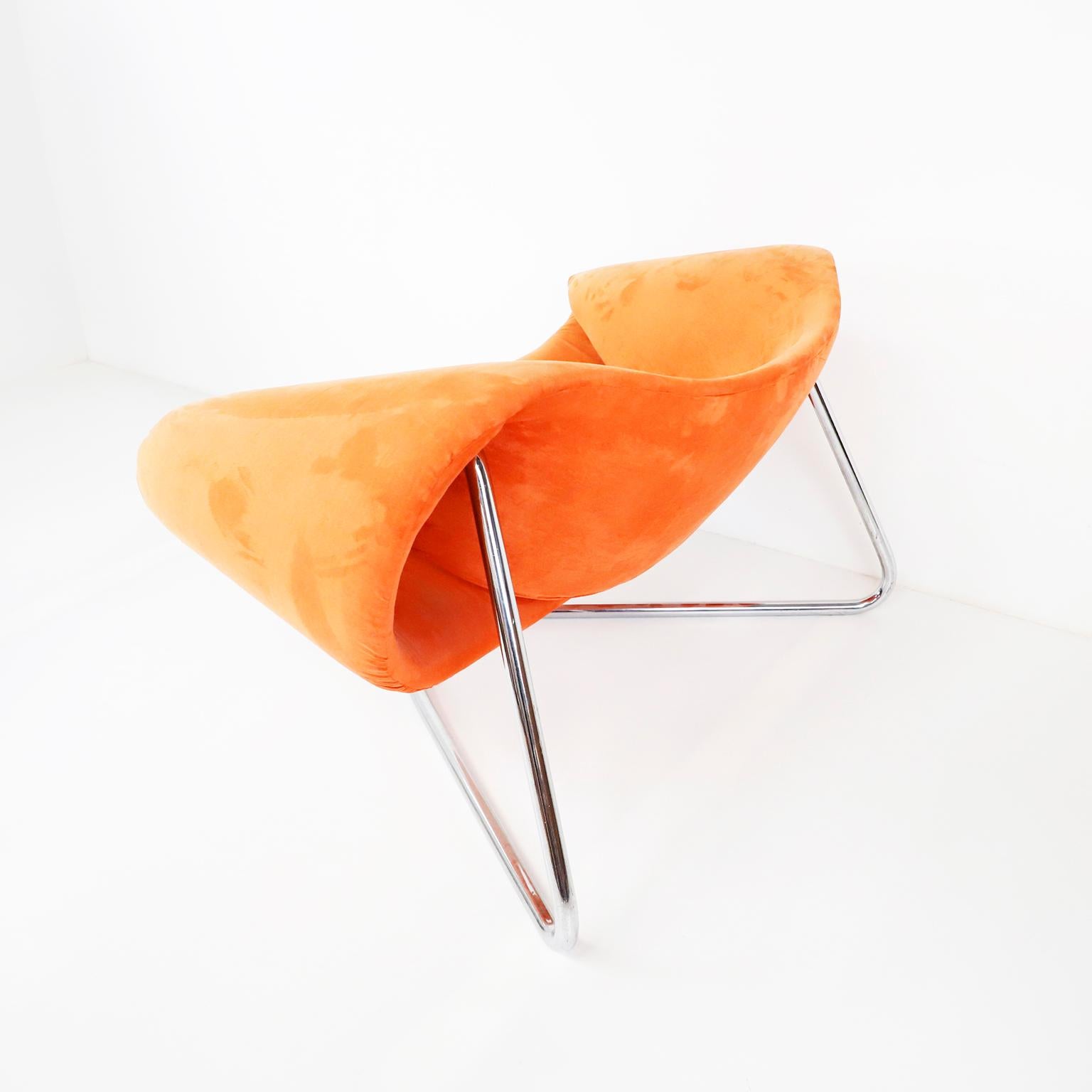 circa 1970, We offer this Pair of Ribbon Chairs attributed to Cesare Leonardi & Franca Stagi.