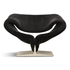 Pair of Ribbon Chairs by Pierre Paulin for Artifort, Netherlands, c 1966, Signed