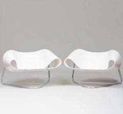 Pareja de sillones "Ribbon" de Cesare Leonardi y Franca Stagi, c 1969