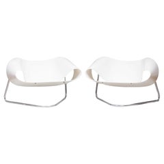 Coppia di sedie da salotto 'Ribbon' di Cesare Leonardi and Franca Stagi, c.C. 1969
