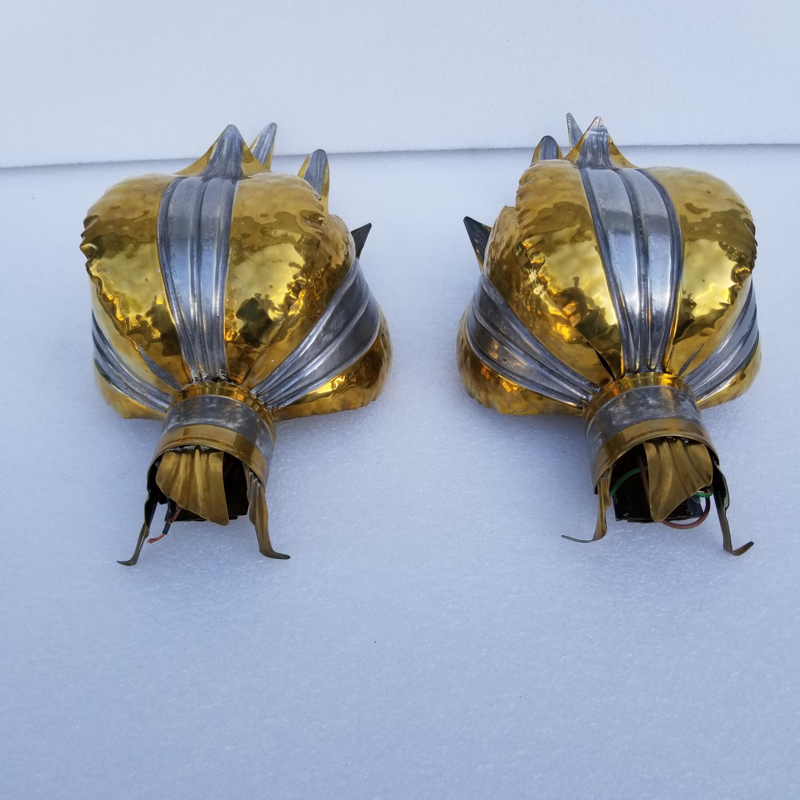 French Pair of Richard & Isabelle Faure Sconces For Sale