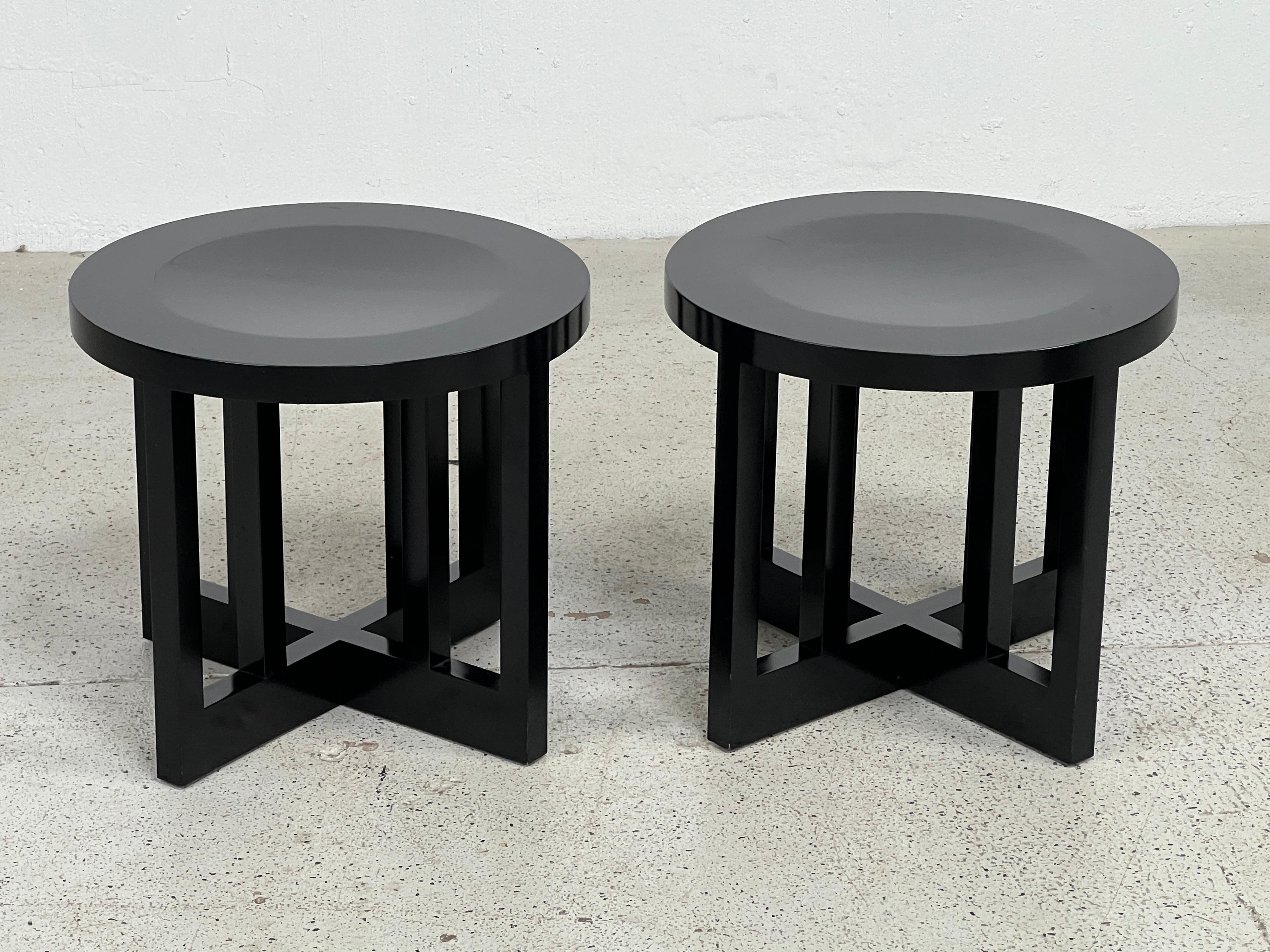 Pair of Richard Meier for Knoll Stools / Tables  For Sale 8