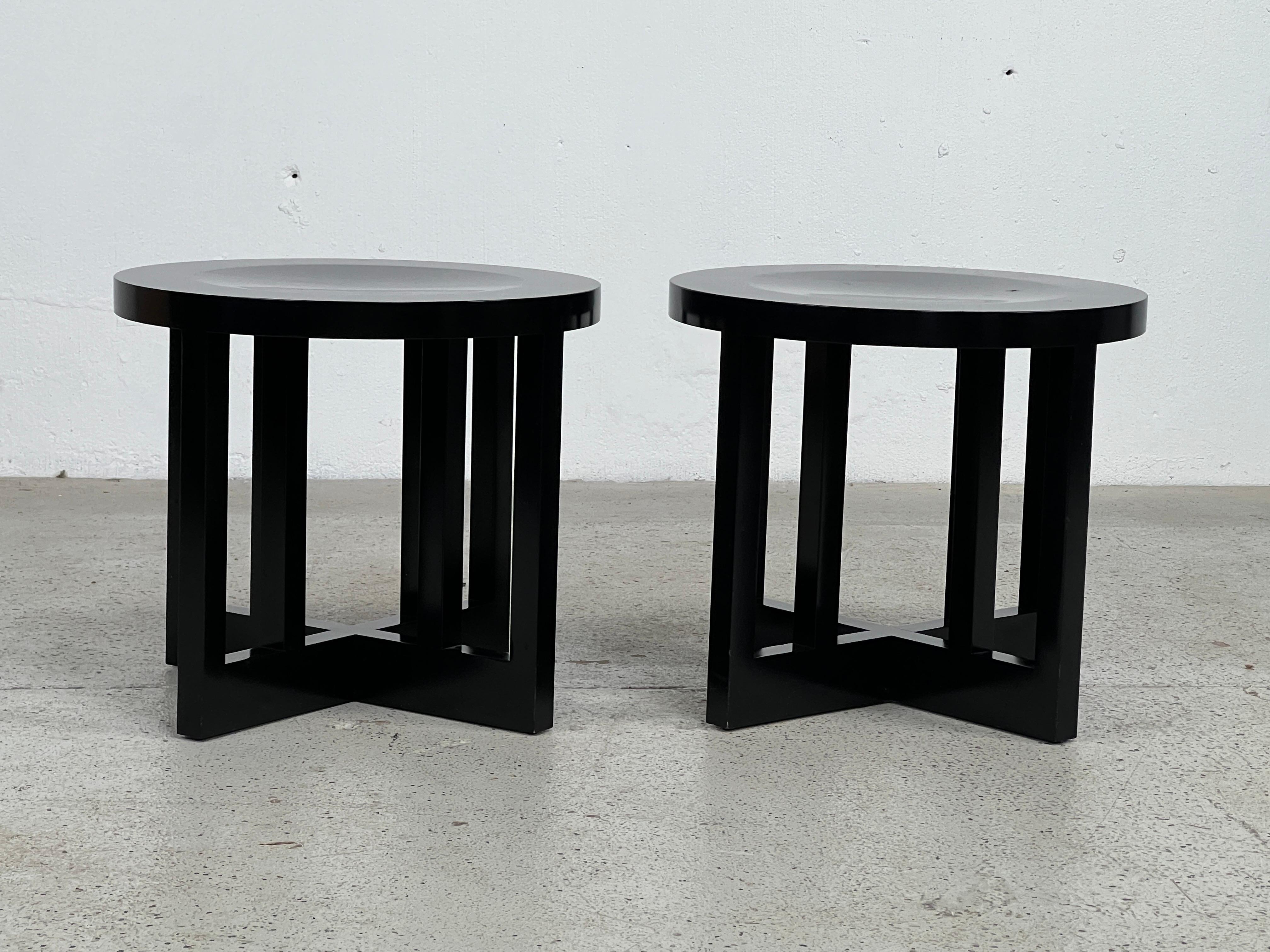 Pair of Richard Meier for Knoll Stools / Tables  For Sale 9