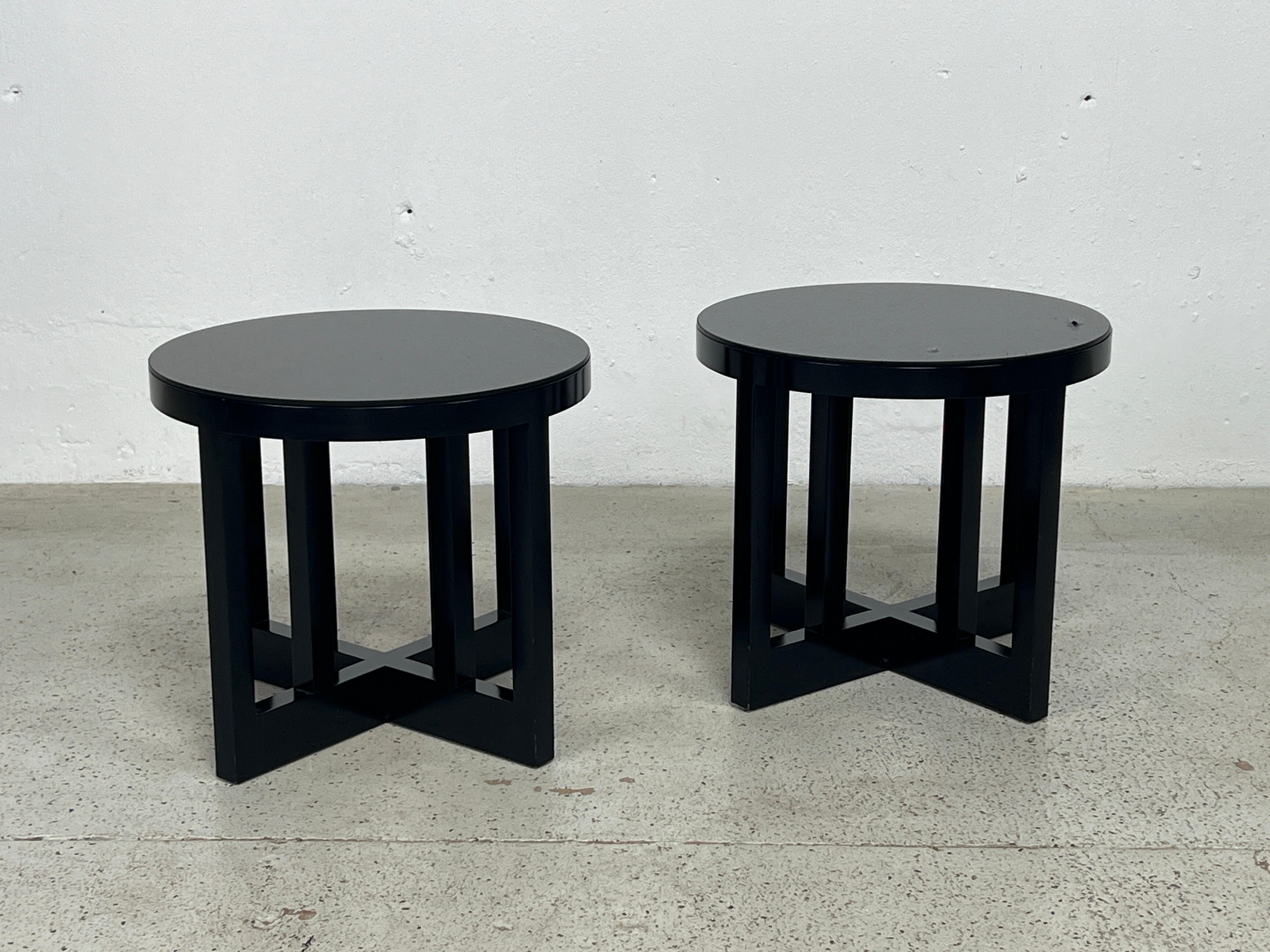 Late 20th Century Pair of Richard Meier for Knoll Stools / Tables  For Sale