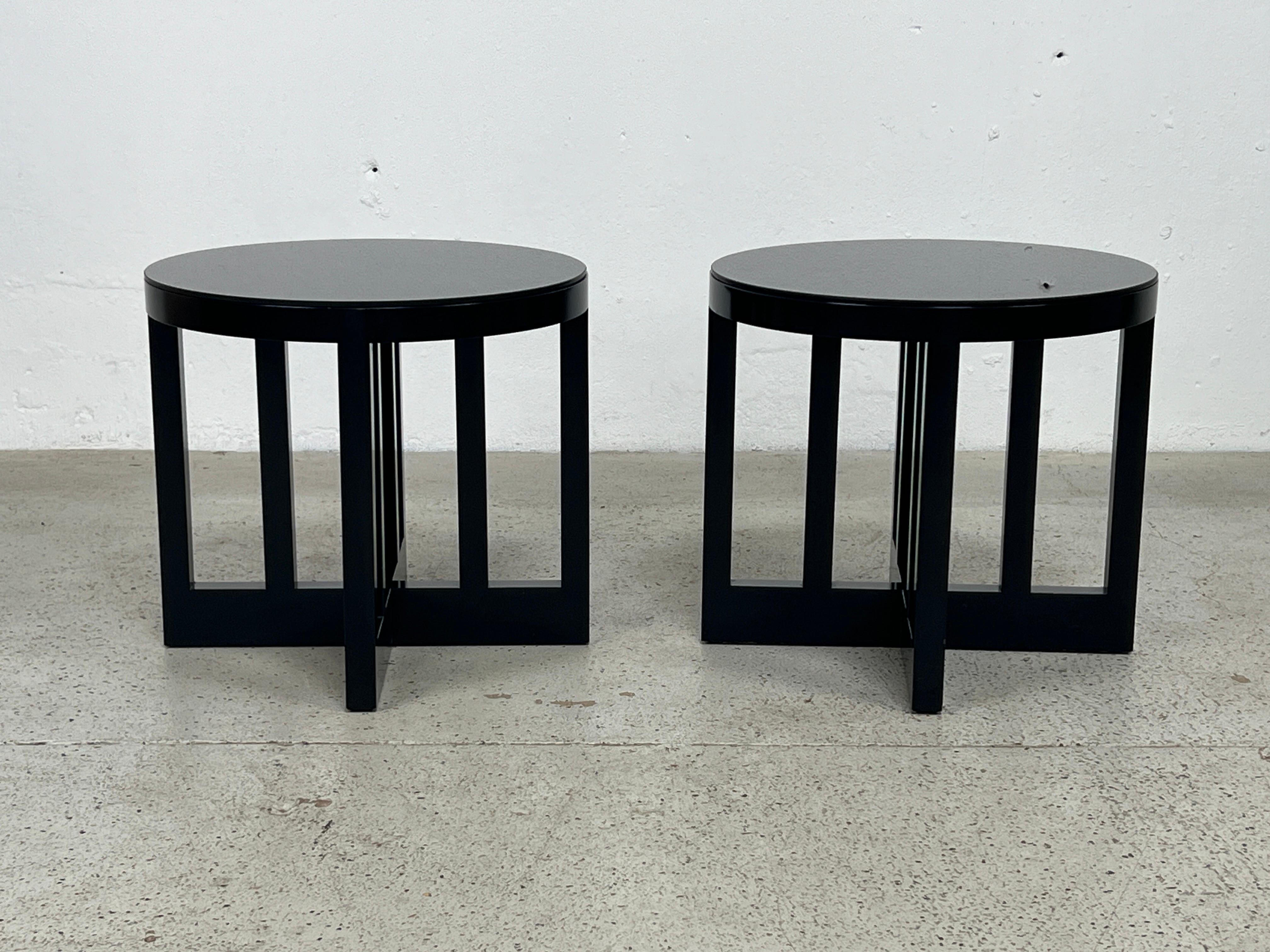 Lacquer Pair of Richard Meier for Knoll Stools / Tables  For Sale