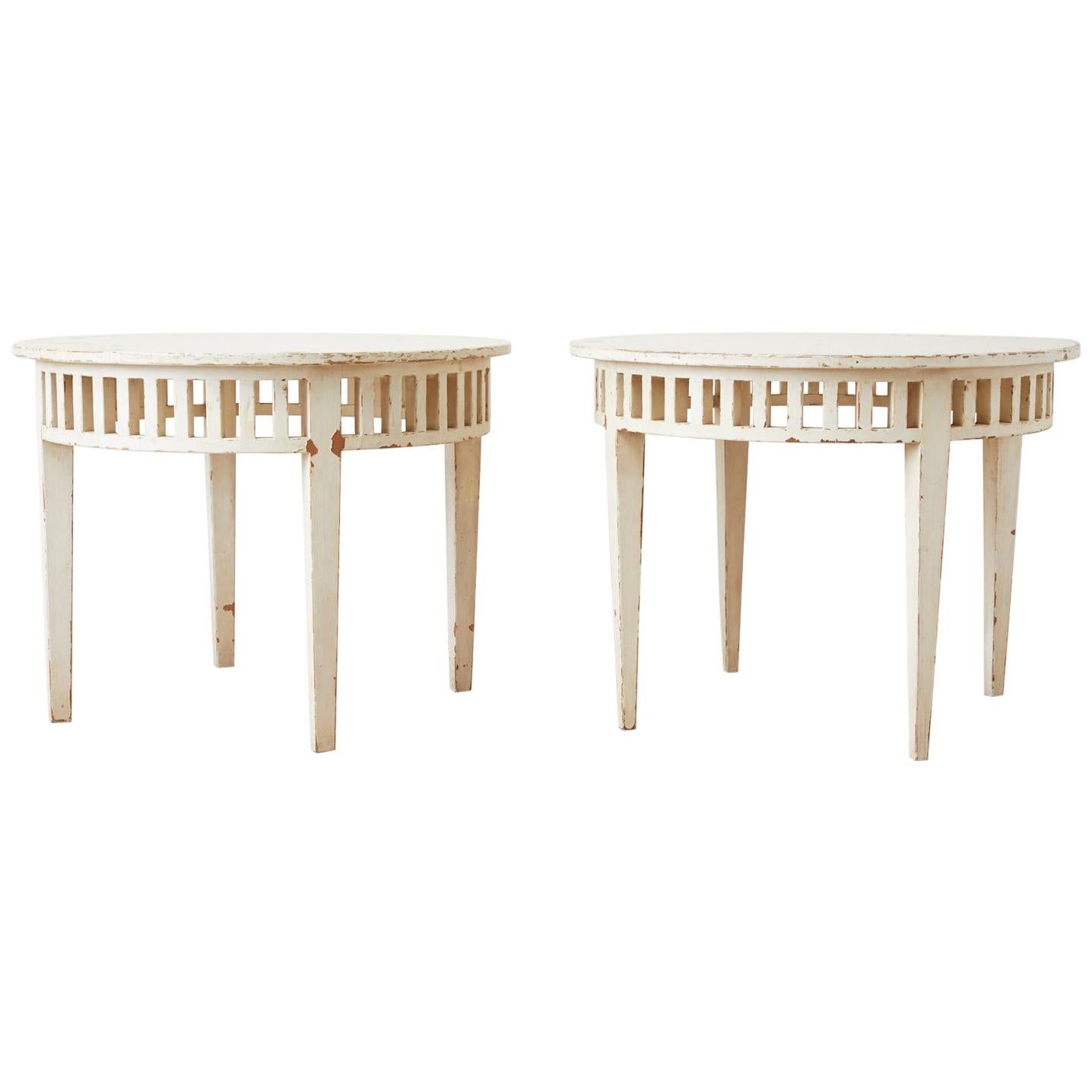 Pair of Richard Mulligan Distressed Centre or Side Tables