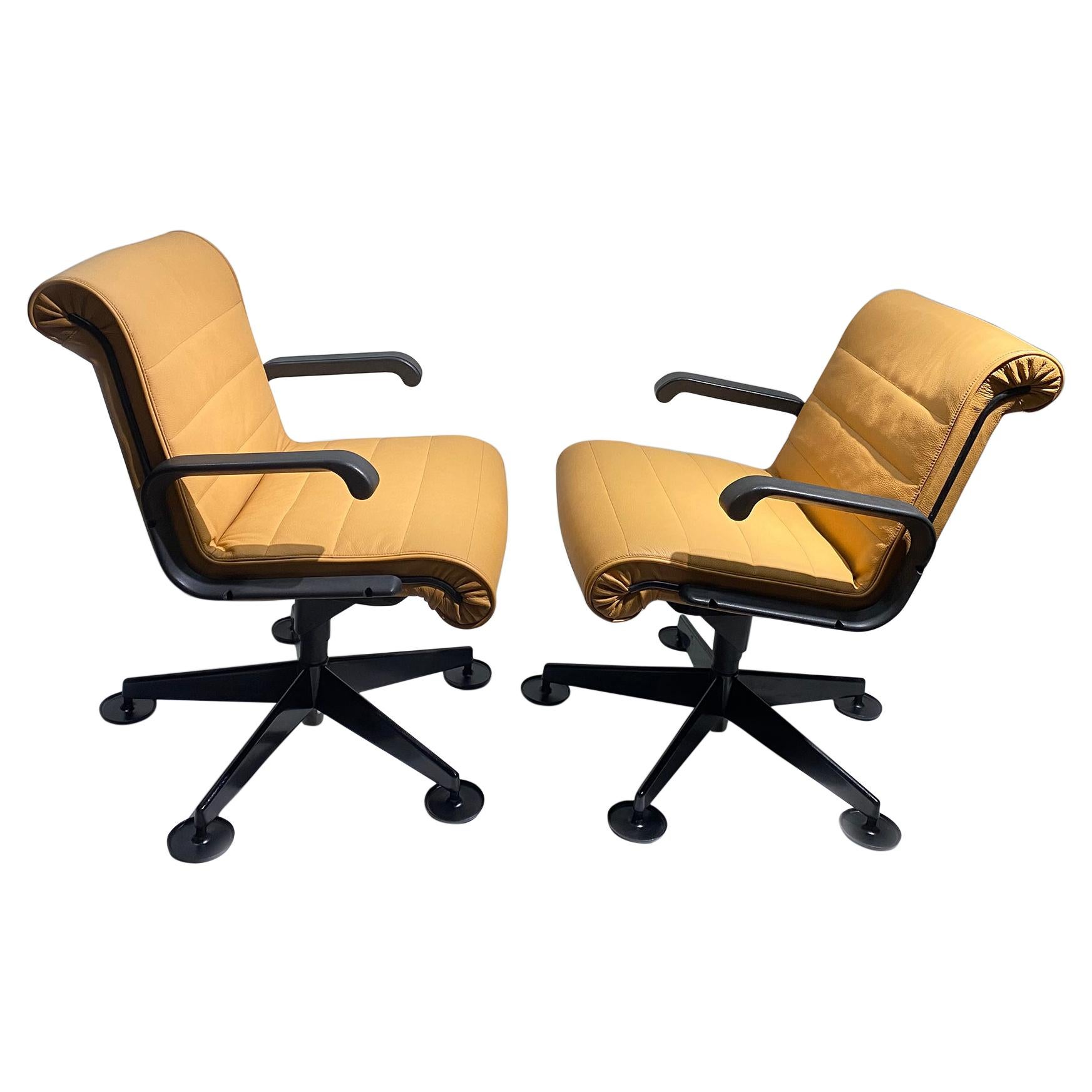 Pair of Richard Sapper for Knoll Executive Desk Chairs For Sale