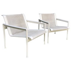 Paar Richard Schultz 1966 Serie Lounge Chair mit Armlehnen für B & B Italia