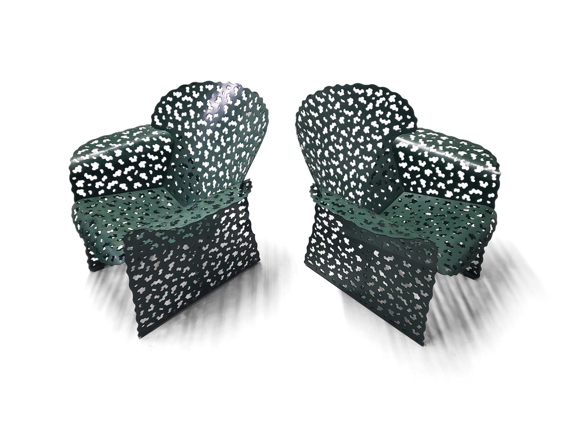 Modern Pair of Richard Schultz for Knoll Topiary Collection Lounge Chairs 1997