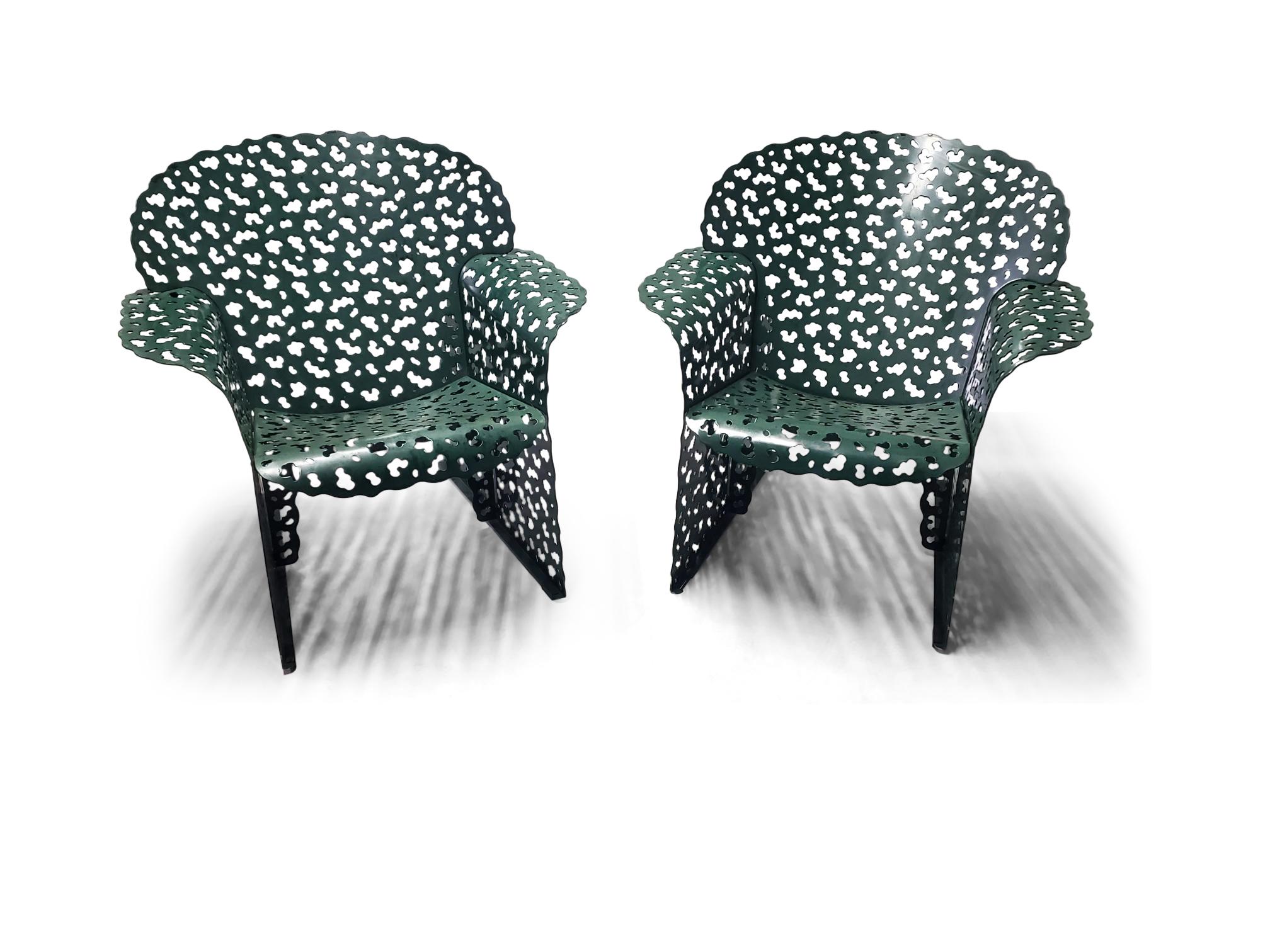 Pair of Richard Schultz for Knoll Topiary Collection Lounge Chairs 1997 2