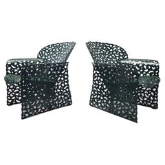Pair of Richard Schultz for Knoll Topiary Collection Lounge Chairs 1997