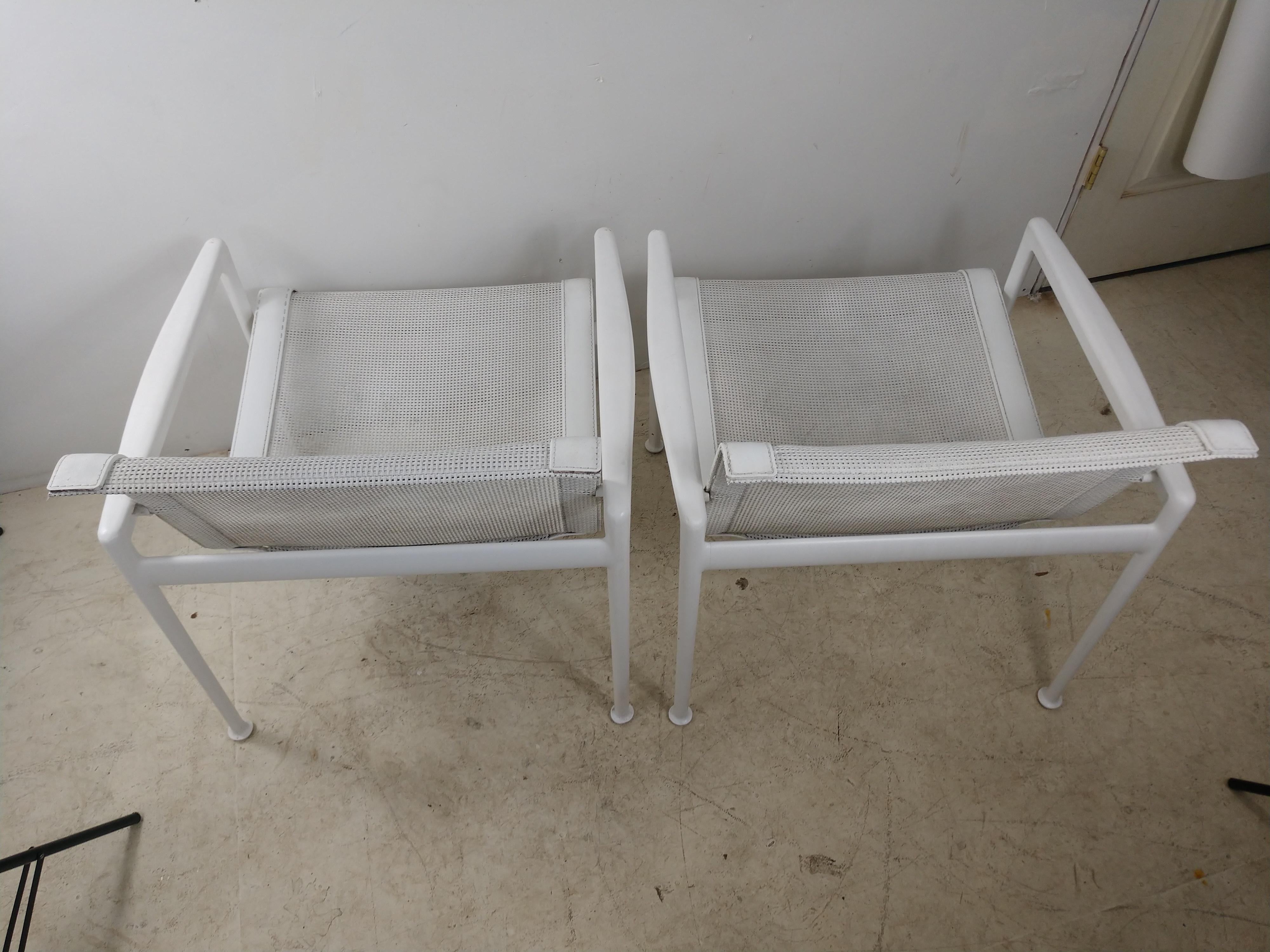 Aluminum Pair of Richard Schultz Outdoor Lounge Chairs for Knoll