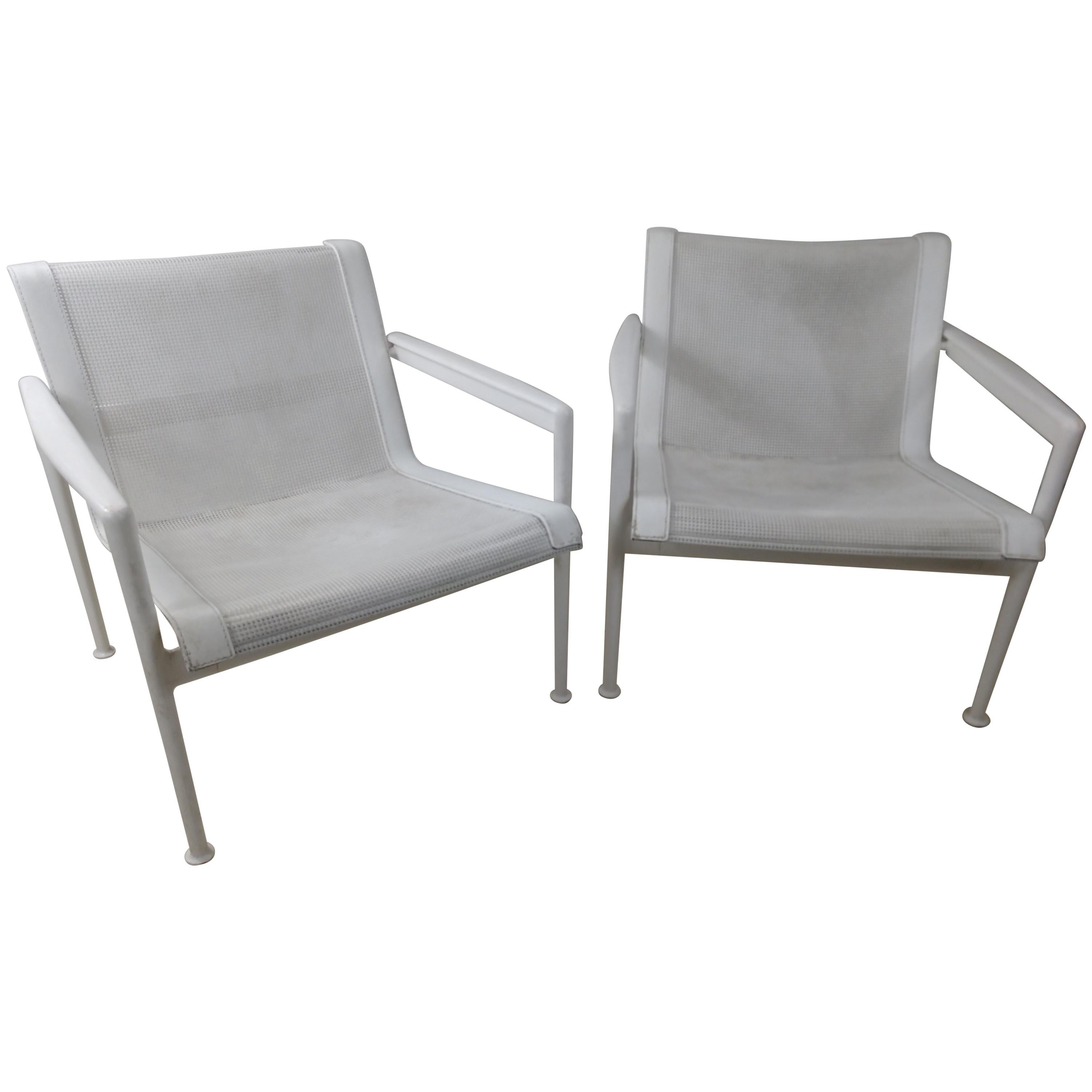 Pair of Richard Schultz Outdoor Lounge Chairs for Knoll