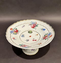 Pair Of Richared Ginori Painted Porcelain Compotes