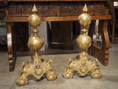 Brass Fireplace Tools and Chimney Pots