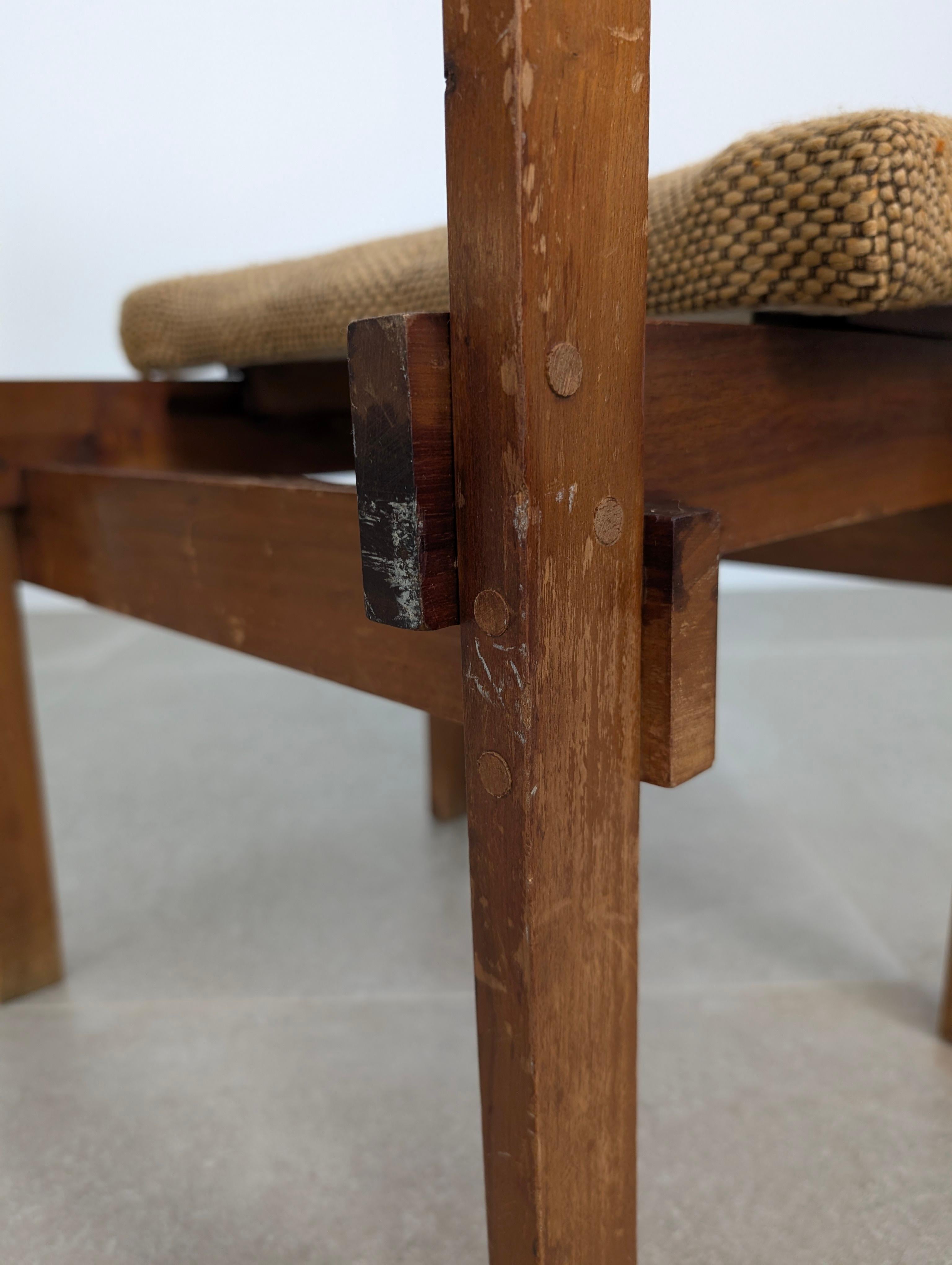 Coppia di sedie in stile Rietveld con seduta e schienale regolabili, anni '50 in vendita 4