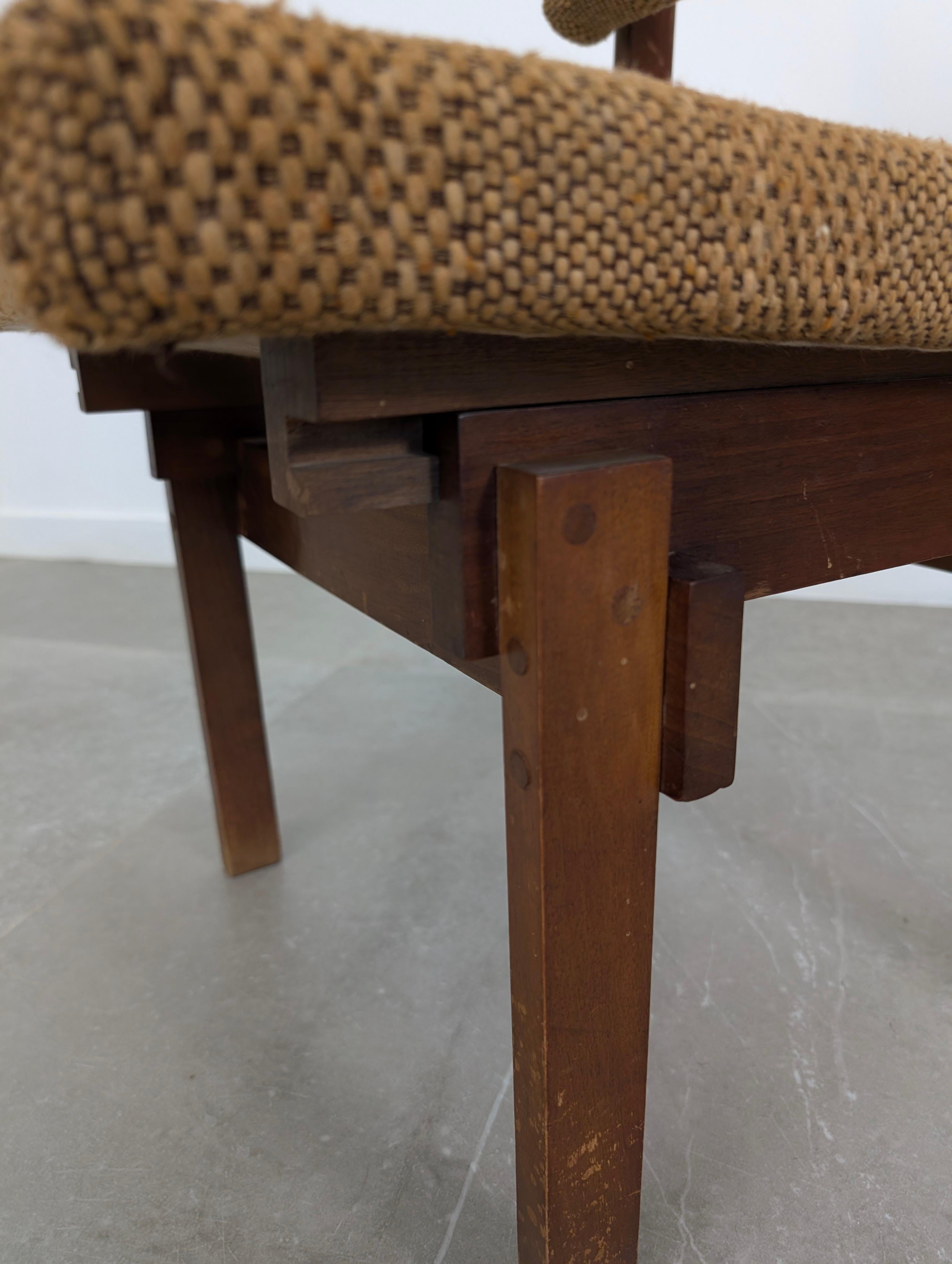 Coppia di sedie in stile Rietveld con seduta e schienale regolabili, anni '50 in vendita 5