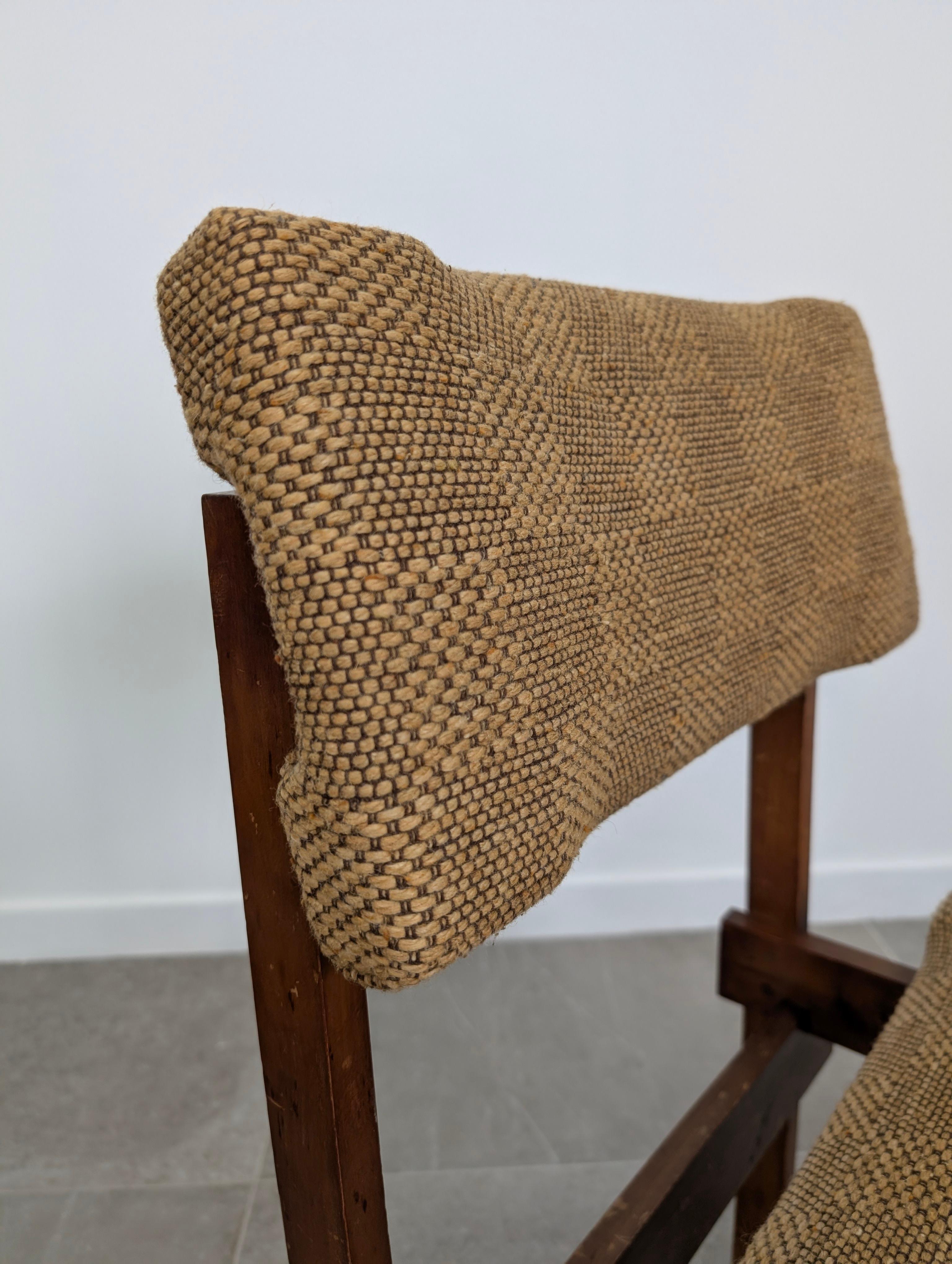 Coppia di sedie in stile Rietveld con seduta e schienale regolabili, anni '50 in vendita 7