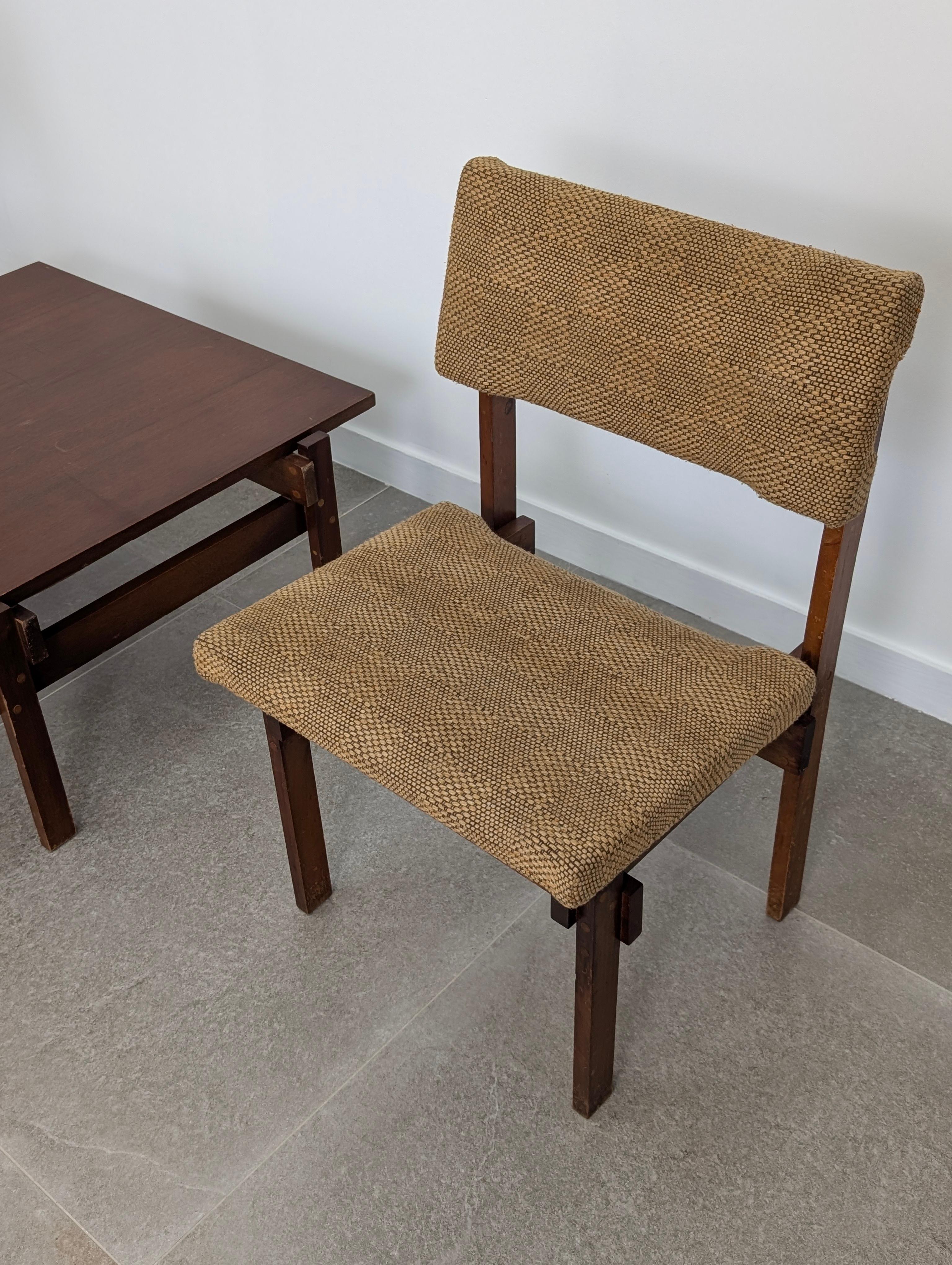 XX secolo Coppia di sedie in stile Rietveld con seduta e schienale regolabili, anni '50 in vendita
