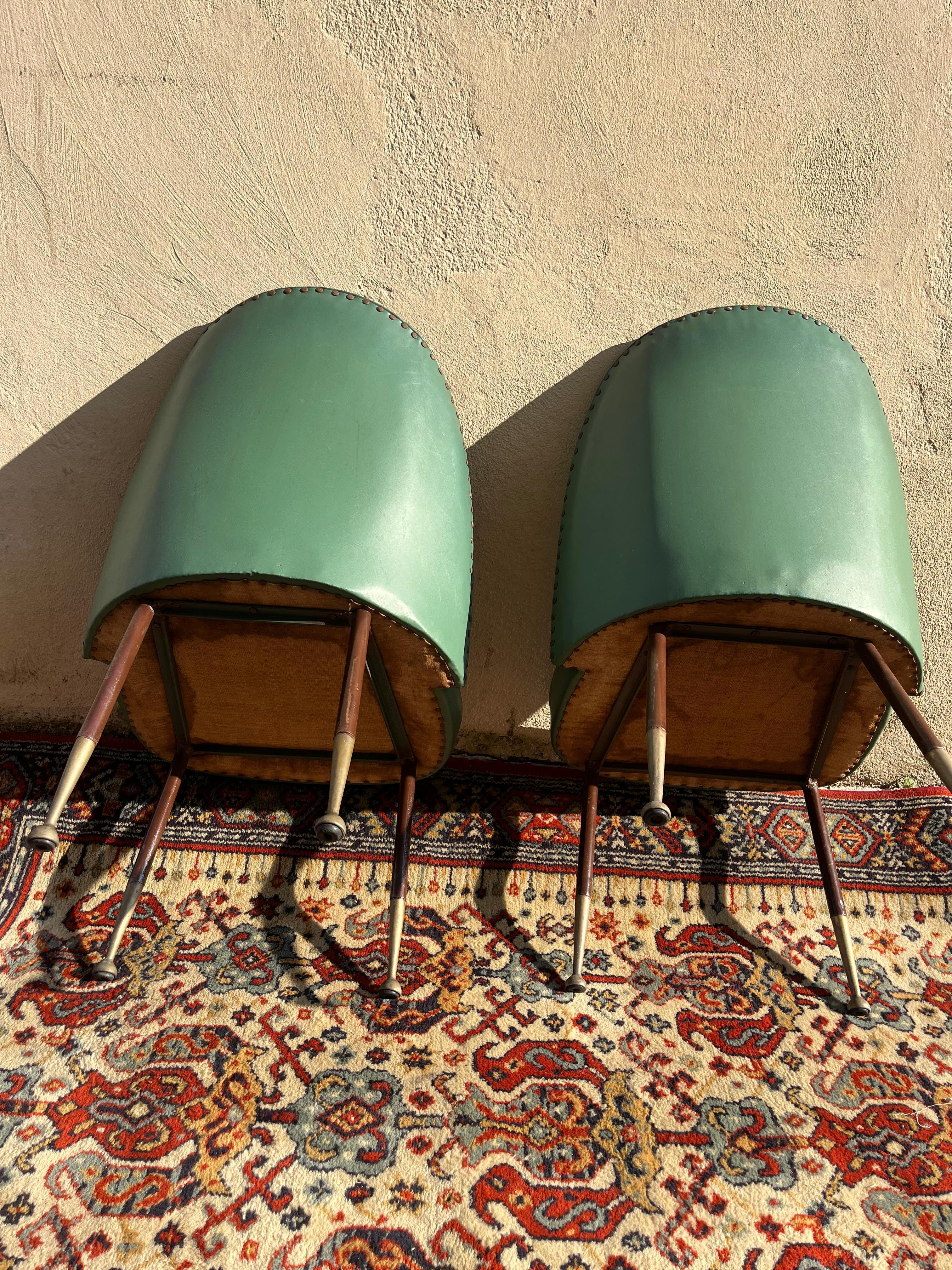 Pareja de sillones estilo Rima de los años 50 en venta 3
