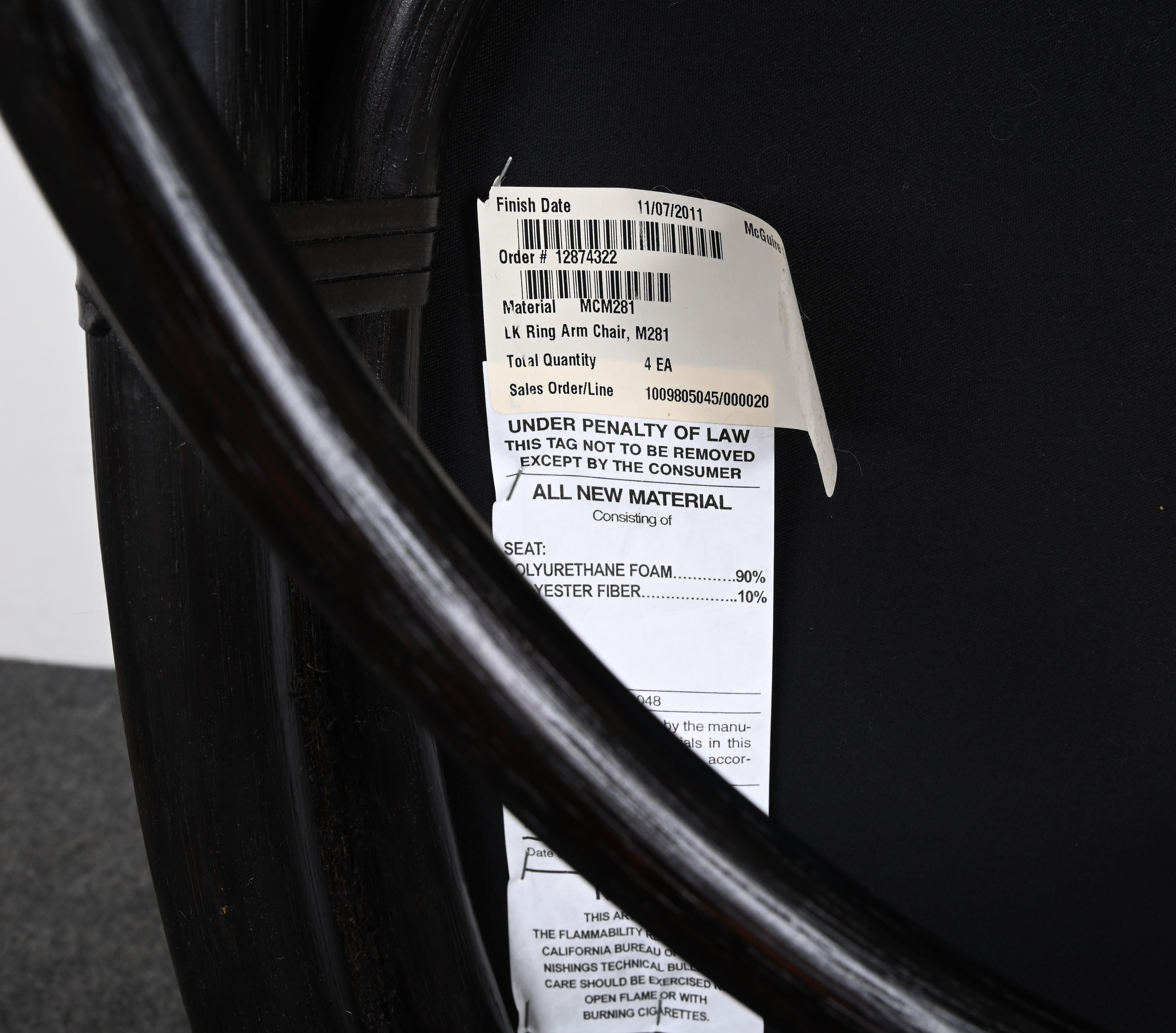 Ein Paar Sessel „Ring“ von McGuire für die Laura Kirar Kollektion, 2011 im Angebot 11