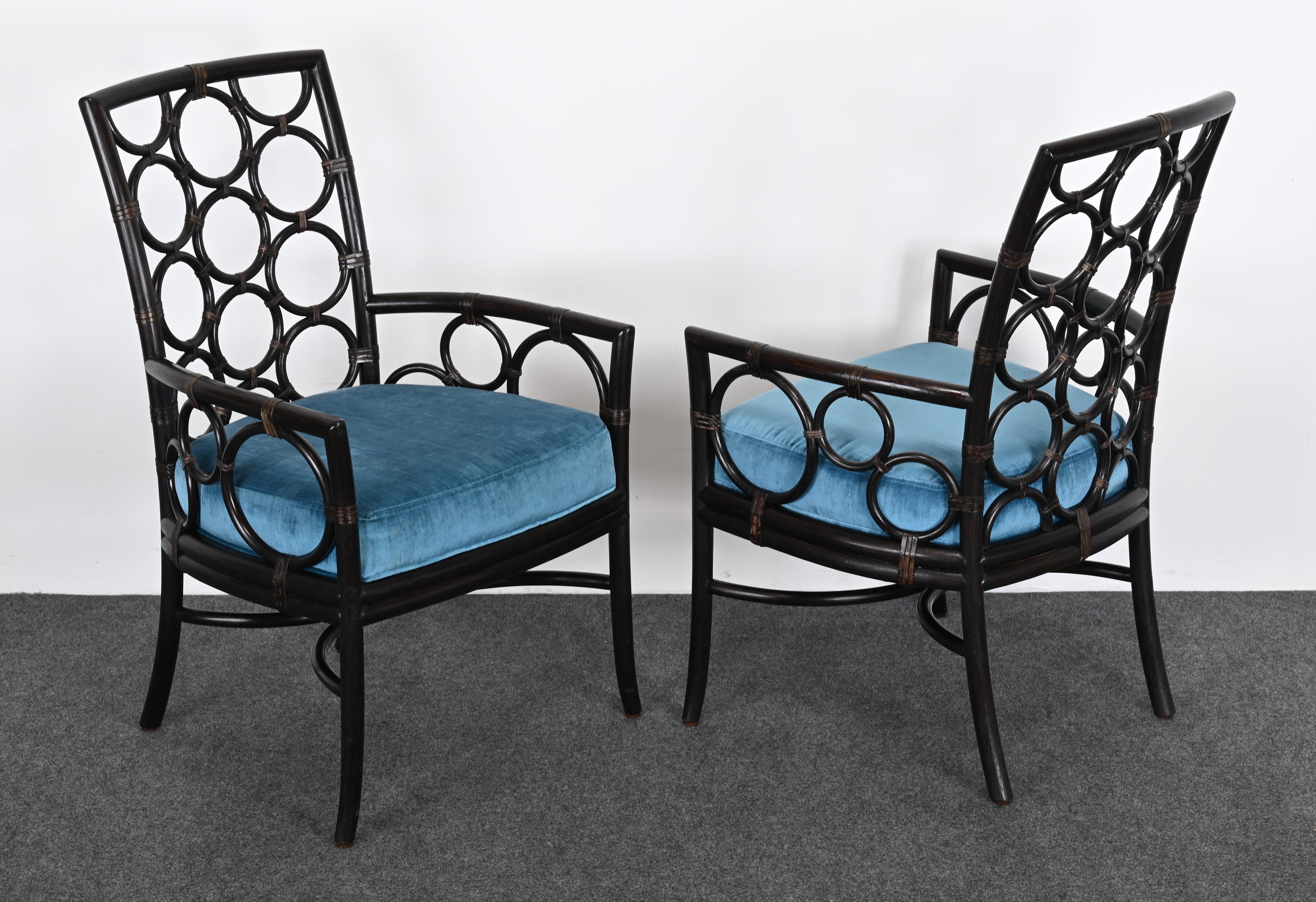 Ein Paar Sessel „Ring“ von McGuire für die Laura Kirar Kollektion, 2011 (Moderne) im Angebot