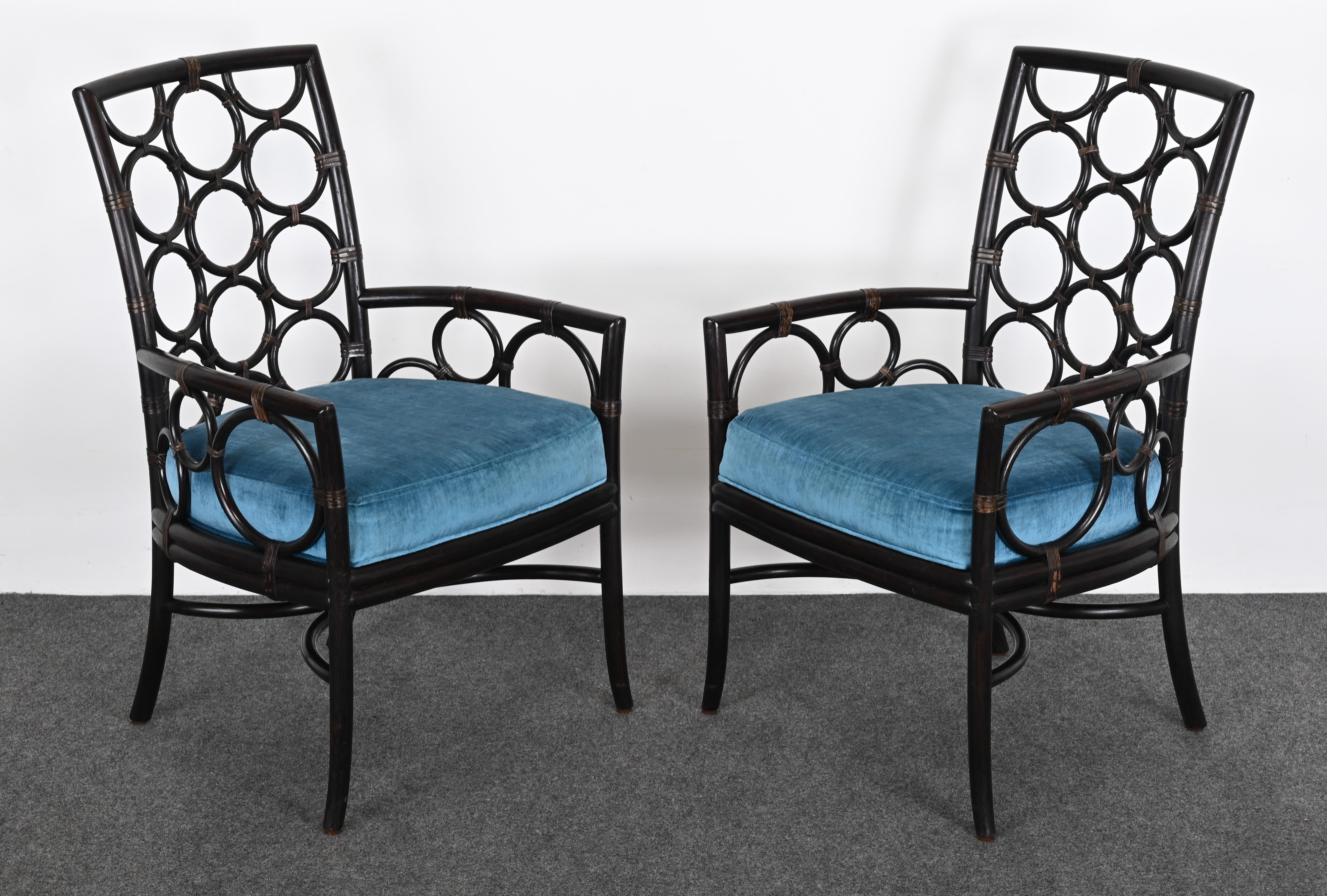 Ein Paar Sessel „Ring“ von McGuire für die Laura Kirar Kollektion, 2011 im Zustand „Gut“ im Angebot in Hamburg, PA