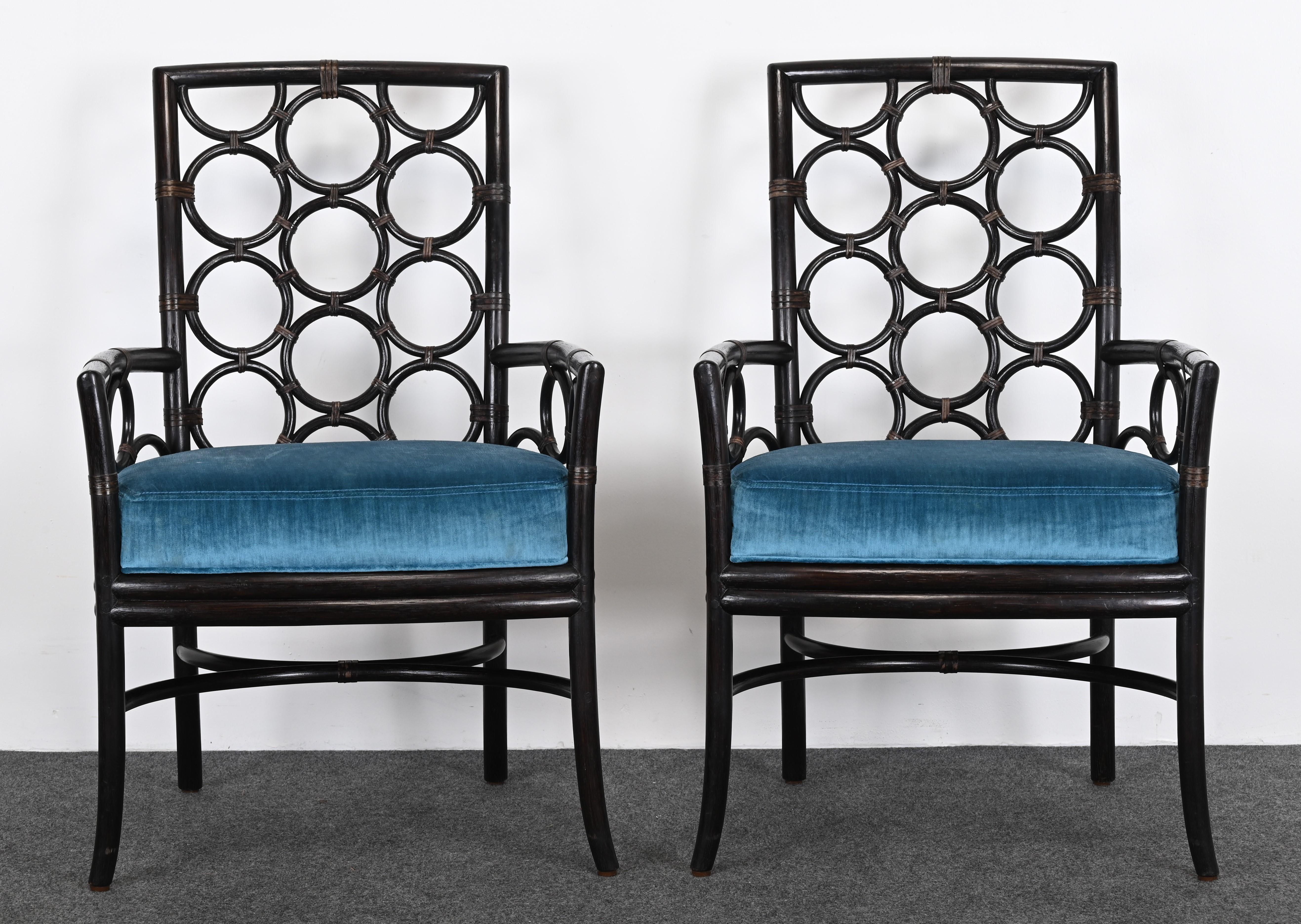 Ein Paar Sessel „Ring“ von McGuire für die Laura Kirar Kollektion, 2011 (21. Jahrhundert und zeitgenössisch) im Angebot