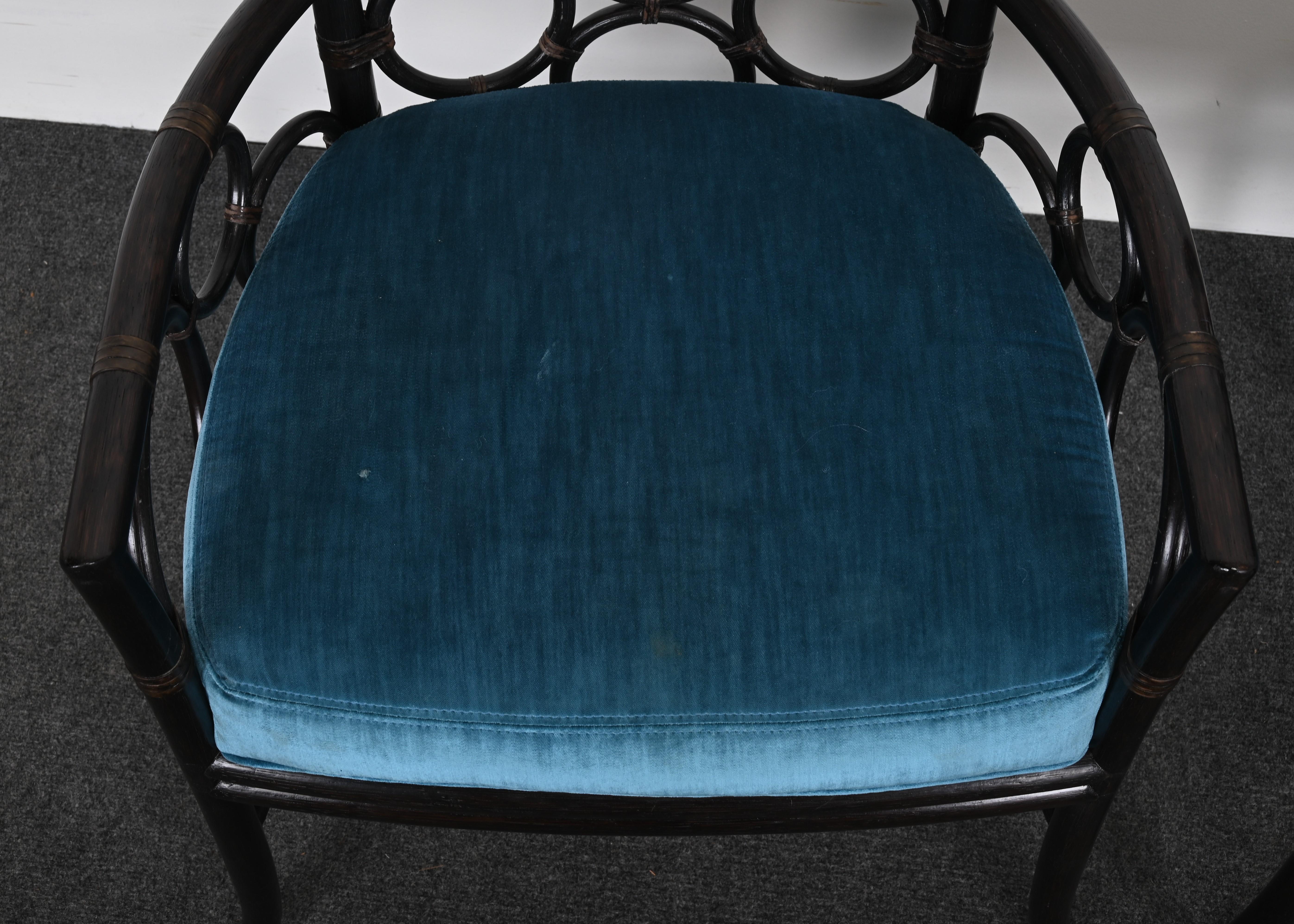 Ein Paar Sessel „Ring“ von McGuire für die Laura Kirar Kollektion, 2011 (Polster) im Angebot