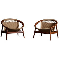 Pair of Ringstol Lounge Chairs by Illum Wikkelsø