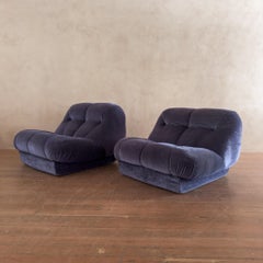 Pair of Rino Maturi "Nuvolone" Lounge Chairs for Mimo Leone, Italy, 1970s